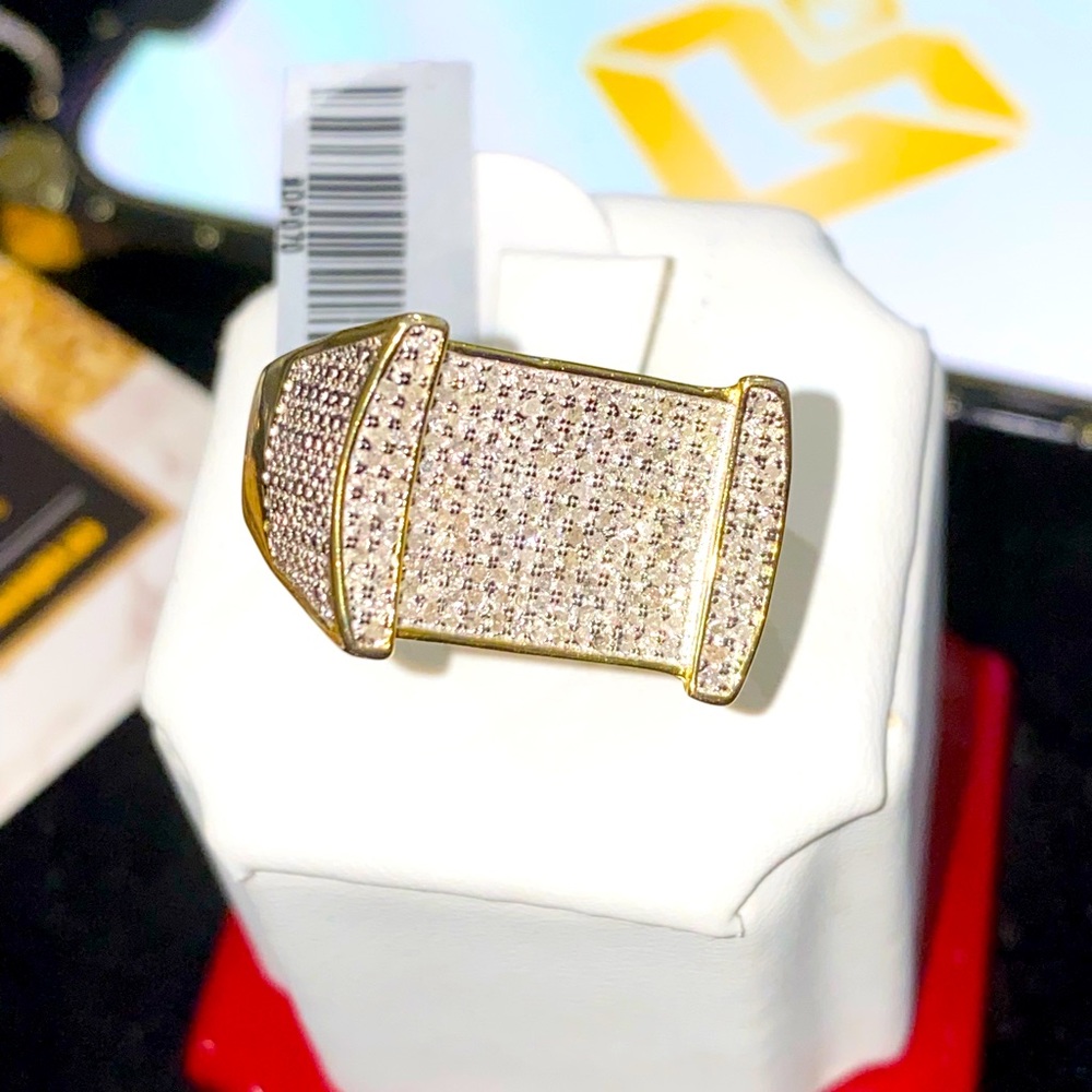 Mens real diamond classy elegant stylish ring not CZ not moissanite best gift